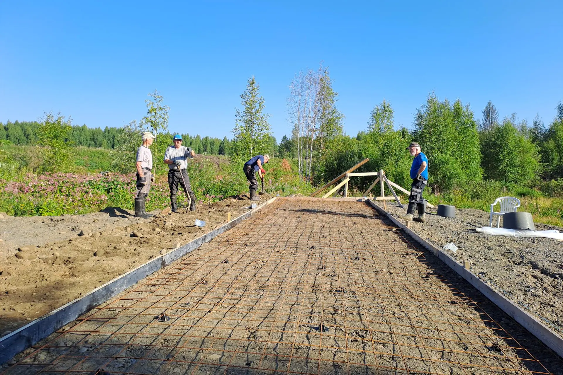 Trap-radan rakennustyöt